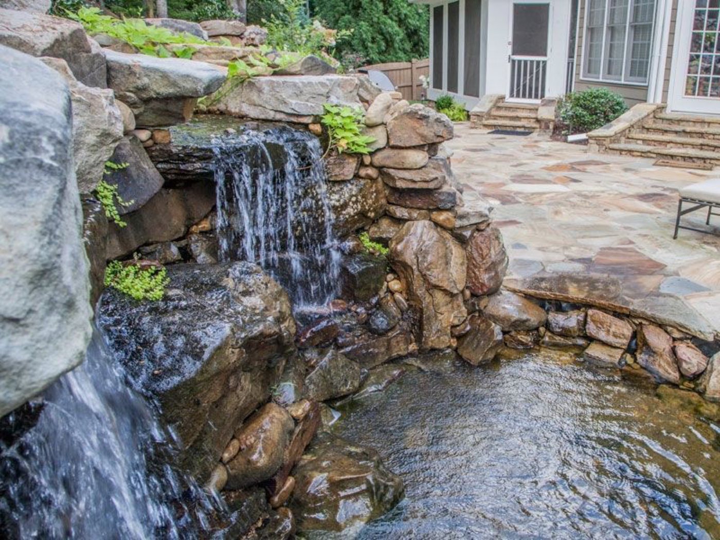 Hardscape project built by Lake Norman Hardscapes in the Lake Norman, NC area