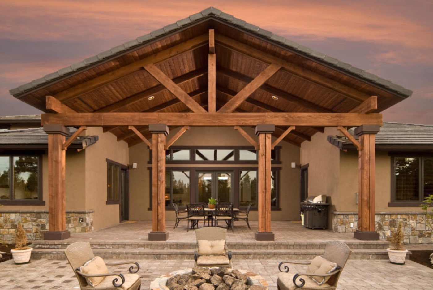 Outdoor structure built by Lake Norman Hardscapes in the Lake Norman, NC area