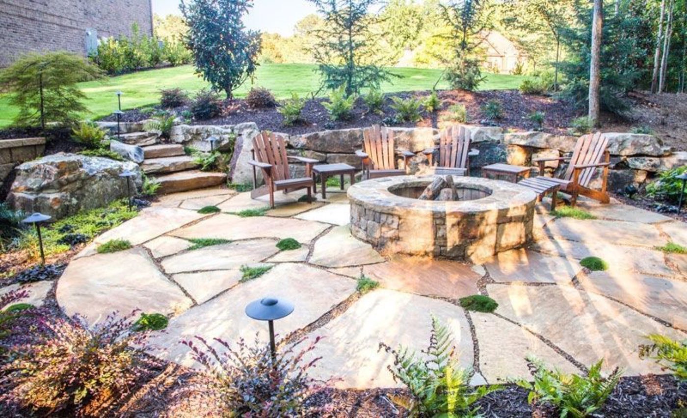 Hardscape project built by Lake Norman Hardscapes in the Lake Norman, NC area