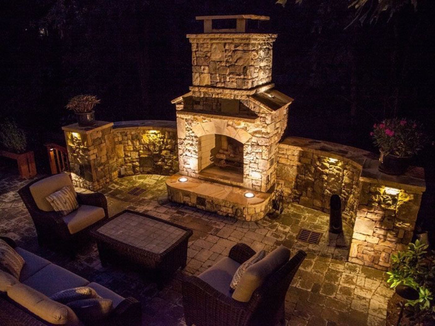 Hardscape project built by Lake Norman Hardscapes in the Lake Norman, NC area