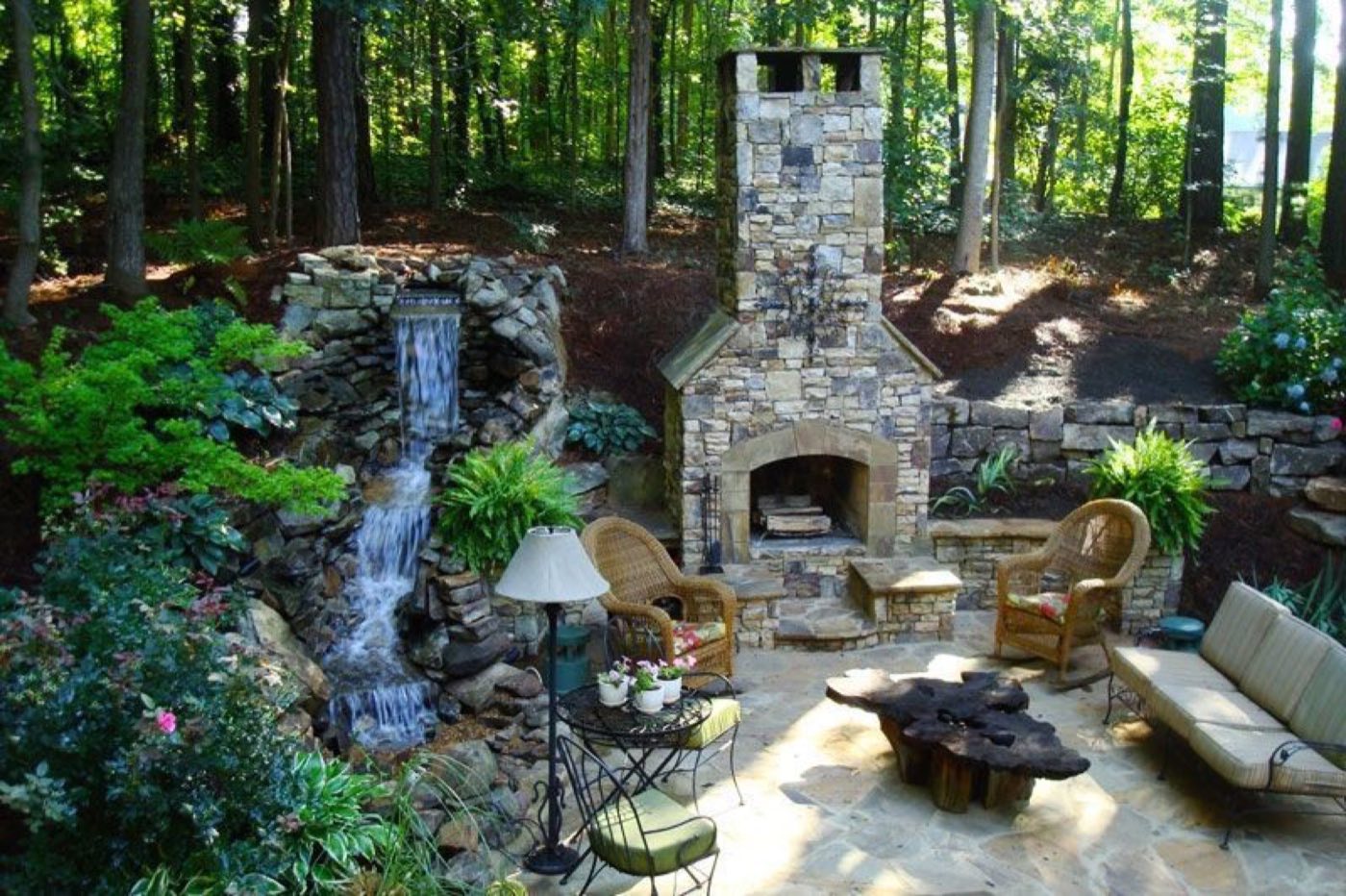 Hardscape project built by Lake Norman Hardscapes in the Lake Norman, NC area