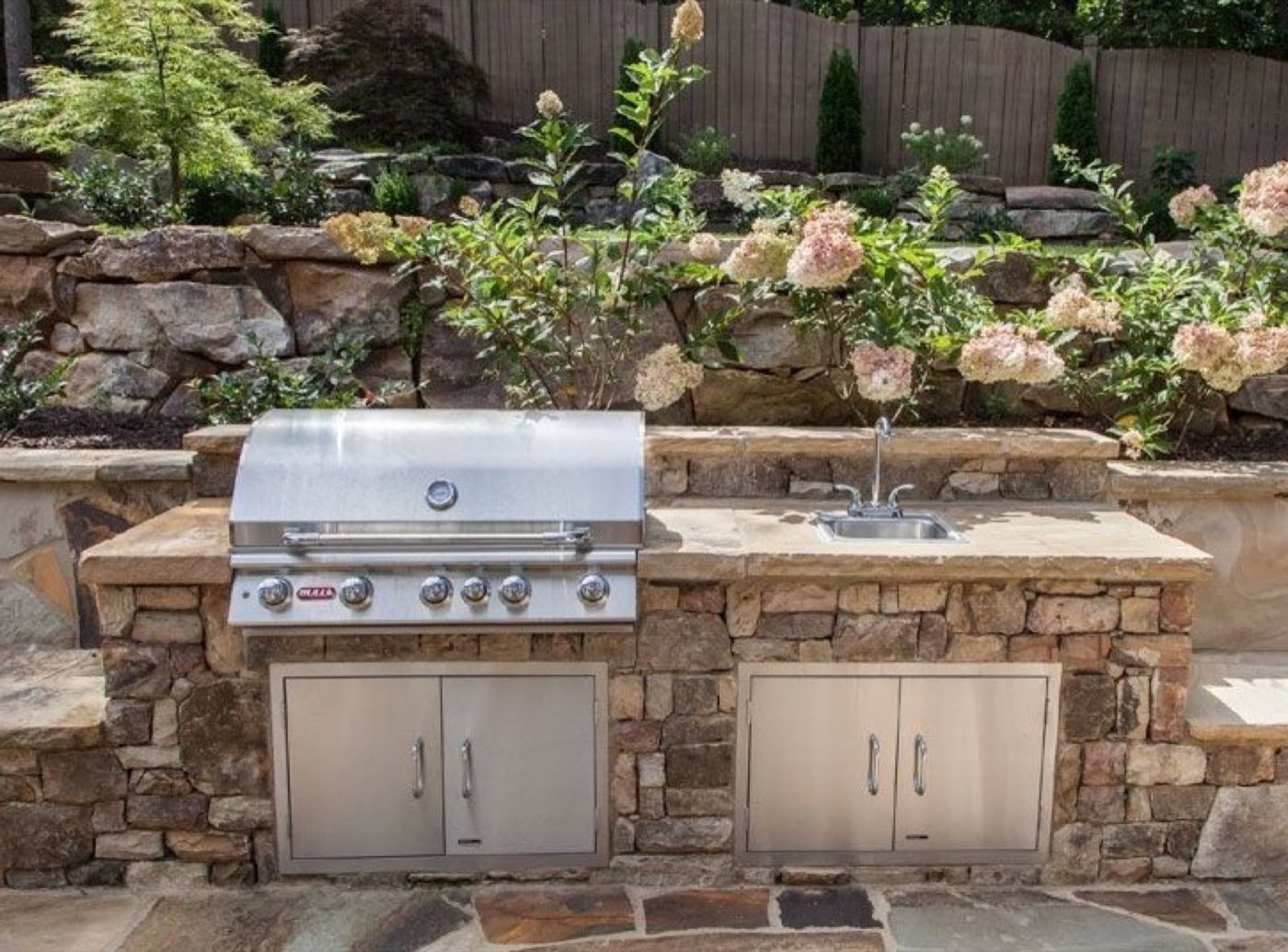 Hardscape project built by Lake Norman Hardscapes in the Lake Norman, NC area