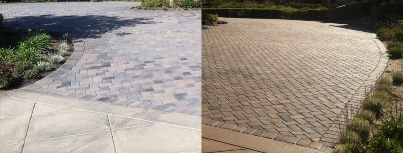 Paver clean & seal built by Lake Norman Hardscapes in the Lake Norman, NC area