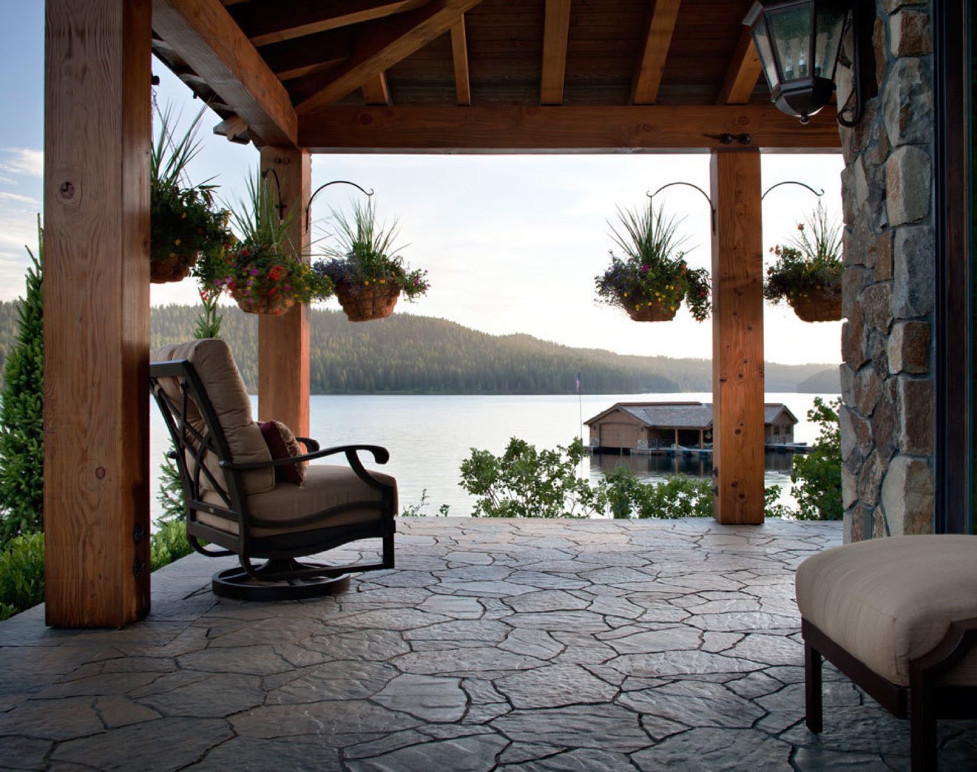 Outdoor structure built by Lake Norman Hardscapes in the Lake Norman, NC area