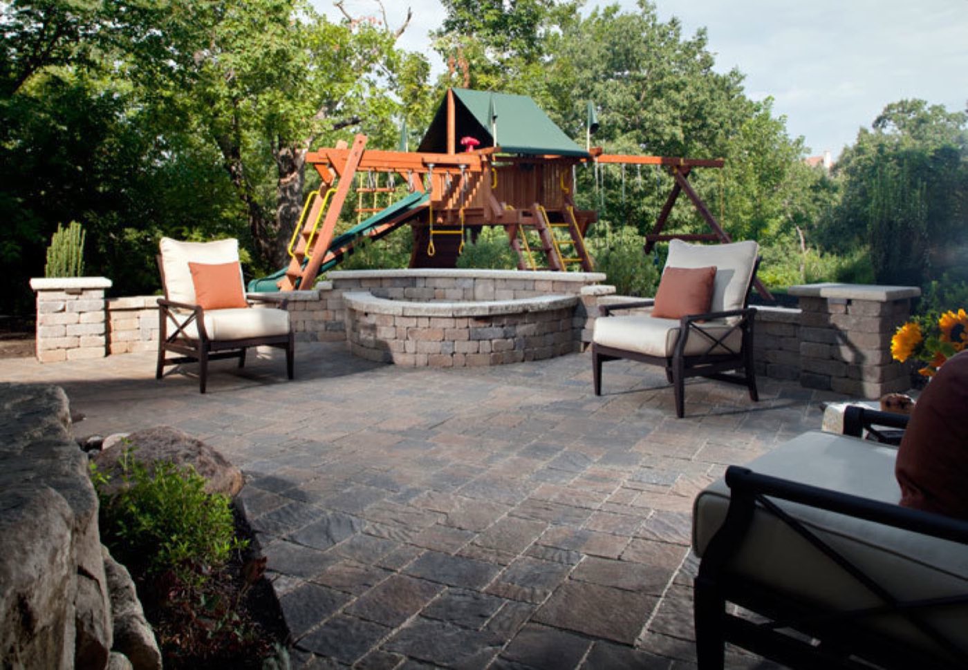 Outdoor structure built by Lake Norman Hardscapes in the Lake Norman, NC area