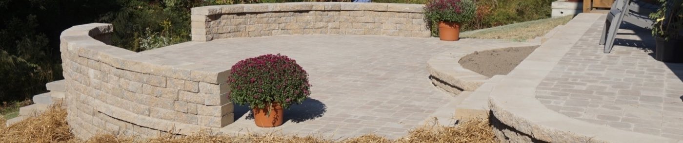 Hardscape project built by Lake Norman Hardscapes in the Lake Norman, NC area