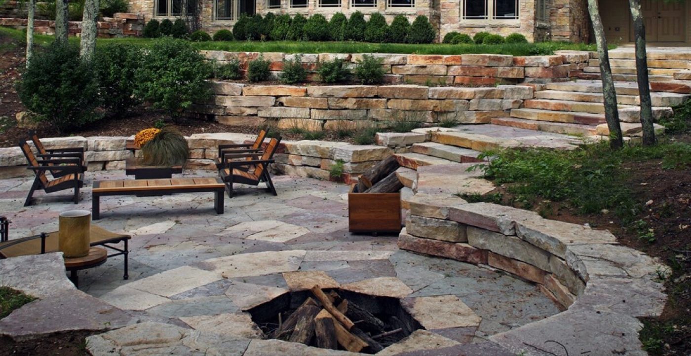 Irregular flagstone patio — Cornelius · flagstone