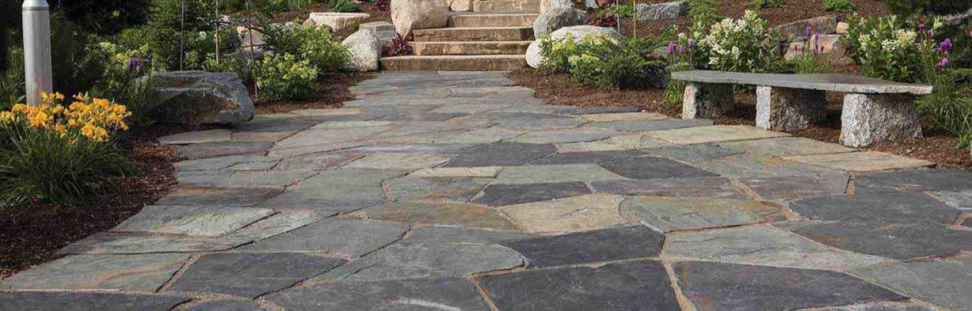 Flagstone patio built by Lake Norman Hardscapes in the Lake Norman, NC area