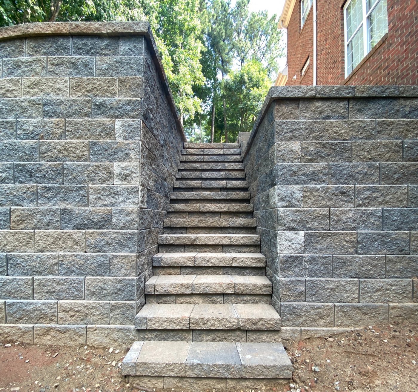 Hardscape project built by Lake Norman Hardscapes in the Lake Norman, NC area