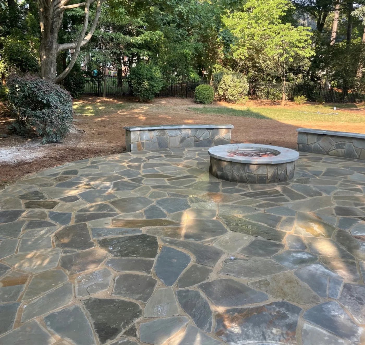 Hardscape project built by Lake Norman Hardscapes in the Lake Norman, NC area