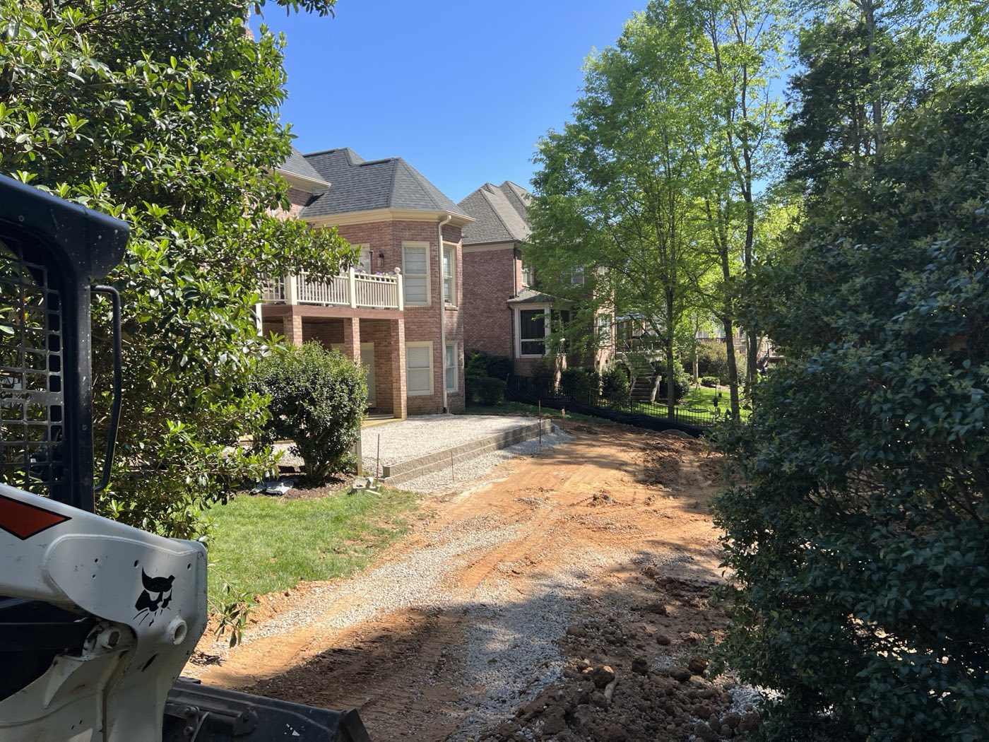 Hardscape project built by Lake Norman Hardscapes in the Lake Norman, NC area