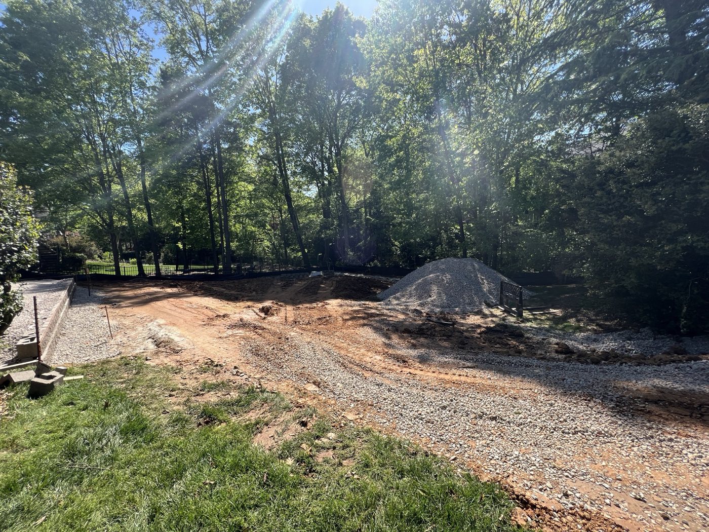 Hardscape project built by Lake Norman Hardscapes in the Lake Norman, NC area