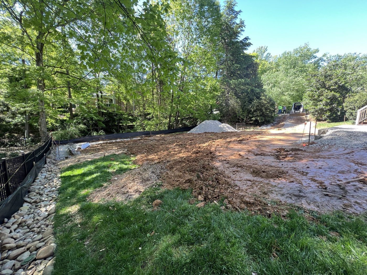 Hardscape project built by Lake Norman Hardscapes in the Lake Norman, NC area
