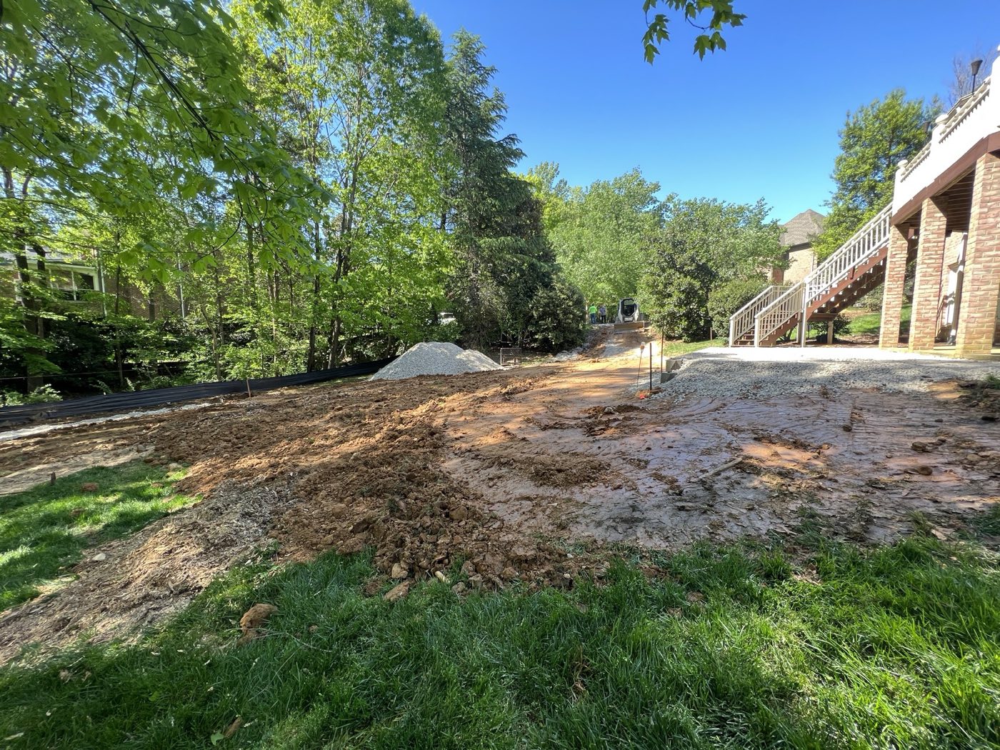 Hardscape project built by Lake Norman Hardscapes in the Lake Norman, NC area