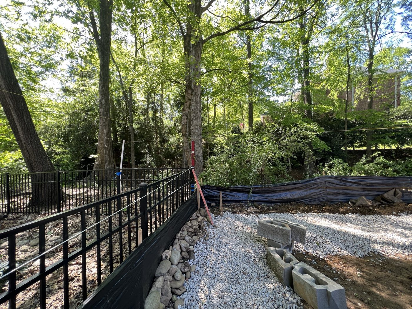Hardscape project built by Lake Norman Hardscapes in the Lake Norman, NC area