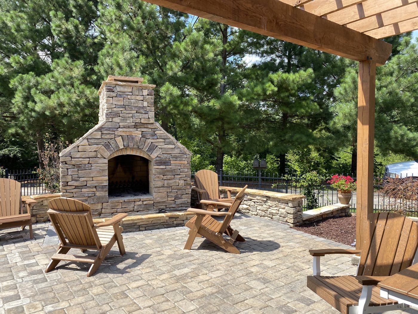 Hardscape project built by Lake Norman Hardscapes in the Lake Norman, NC area