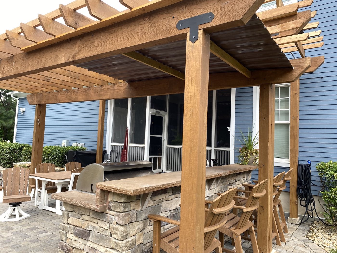 Hardscape project built by Lake Norman Hardscapes in the Lake Norman, NC area