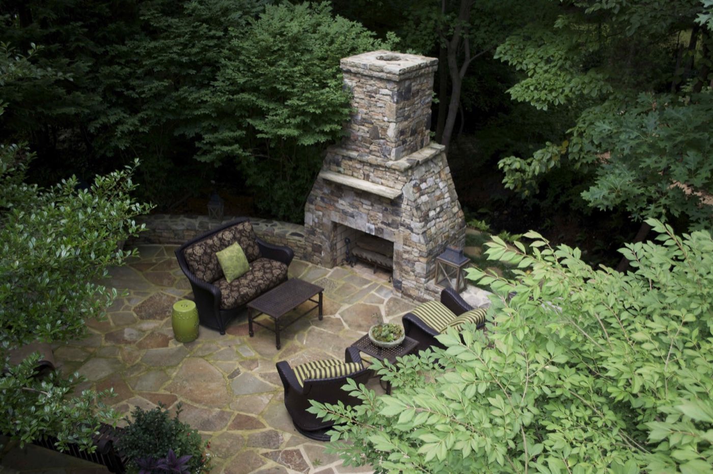 Hardscape project built by Lake Norman Hardscapes in the Lake Norman, NC area