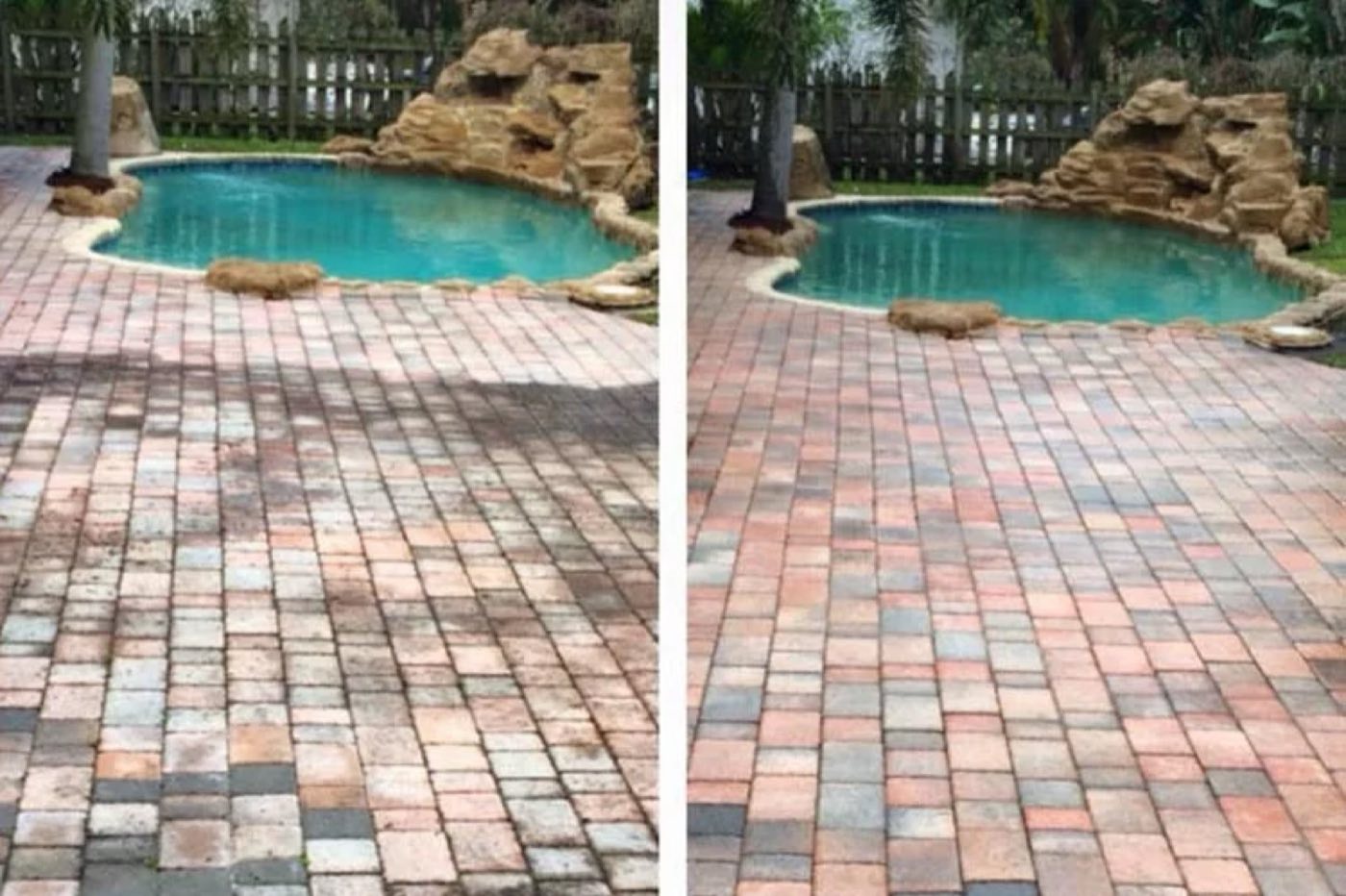 Paver clean & seal built by Lake Norman Hardscapes in the Lake Norman, NC area