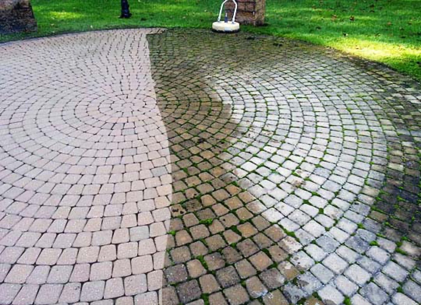 Paver clean & seal built by Lake Norman Hardscapes in the Lake Norman, NC area