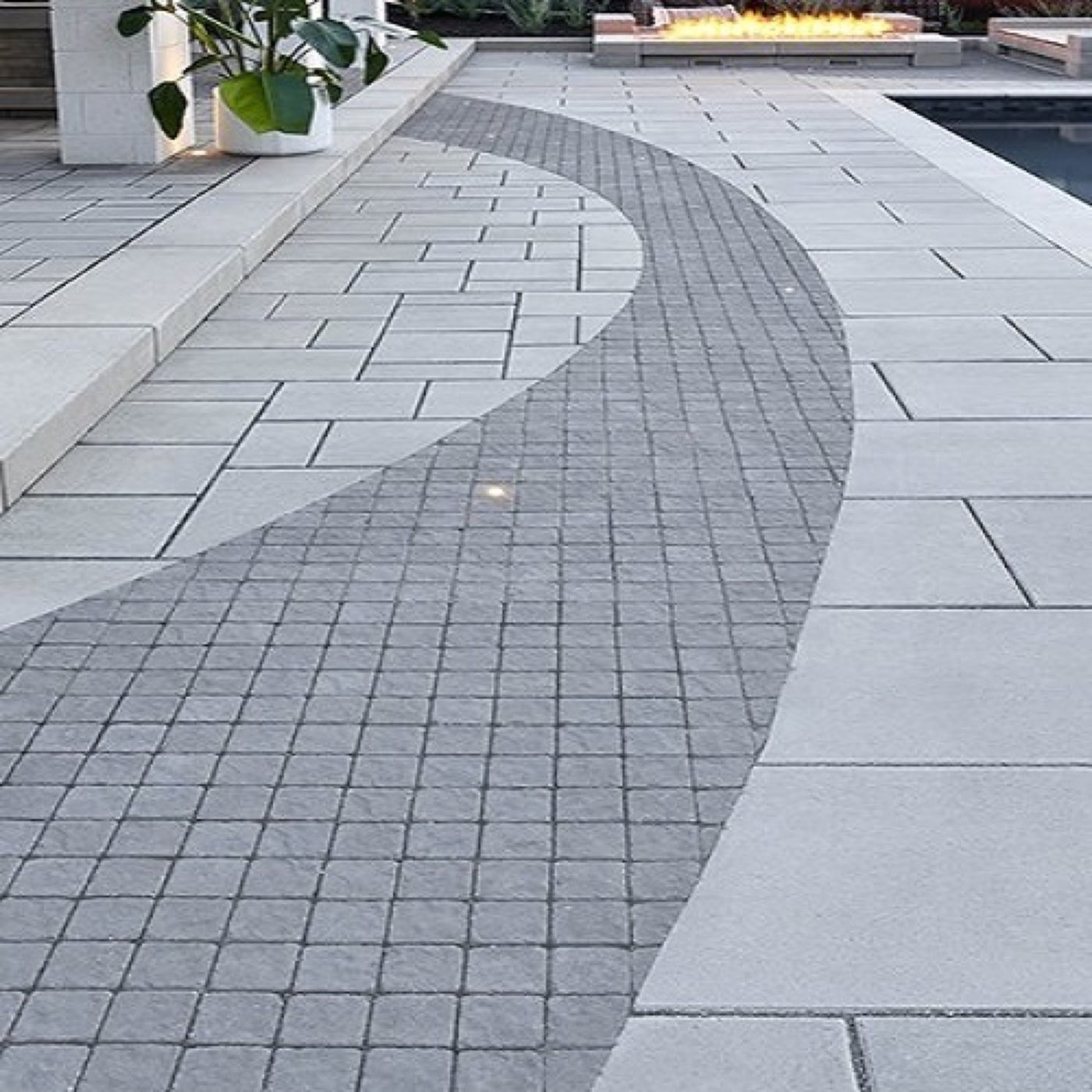 Paver patio built by Lake Norman Hardscapes in the Lake Norman, NC area