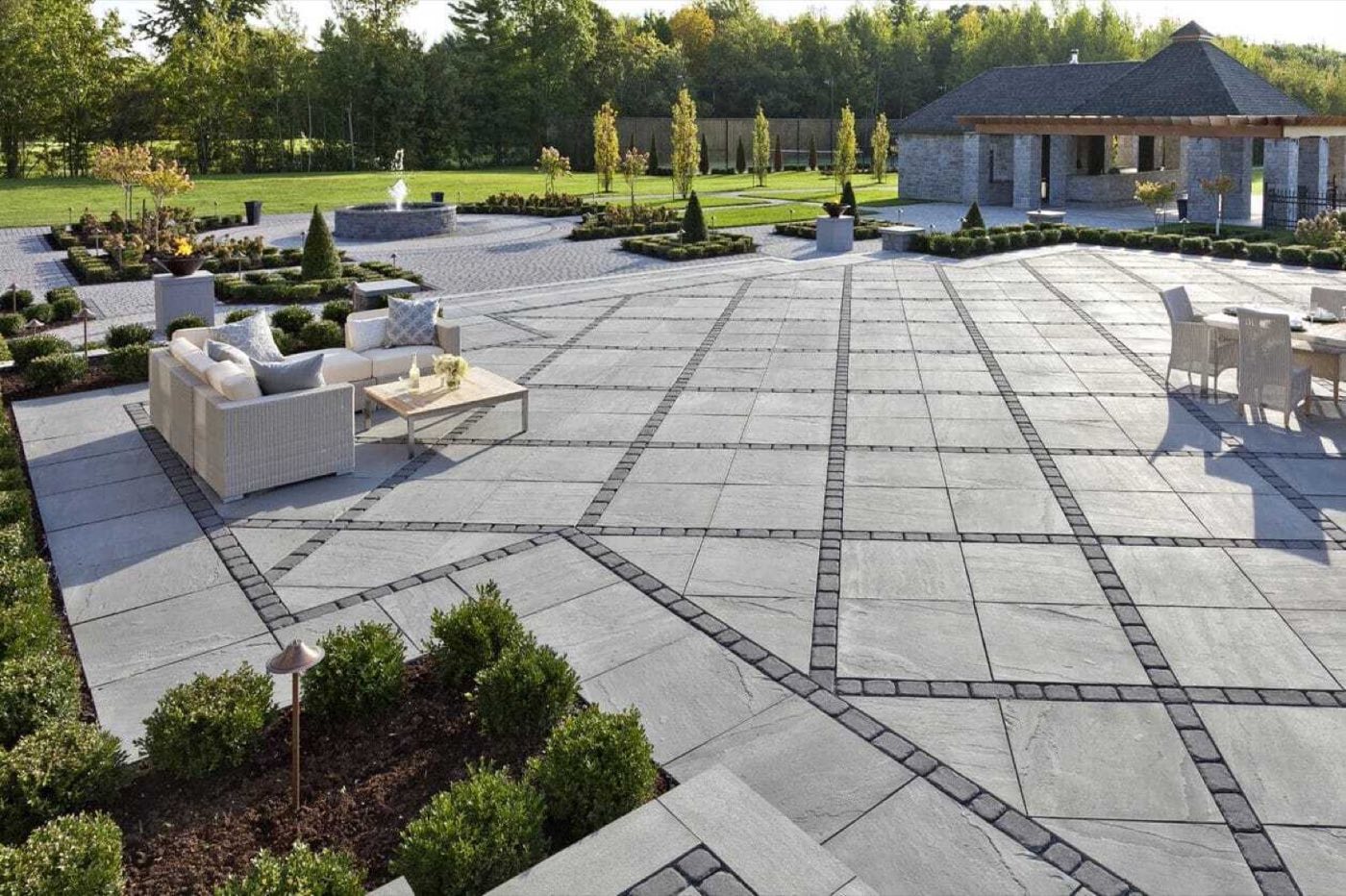 Paver patio built by Lake Norman Hardscapes in the Lake Norman, NC area