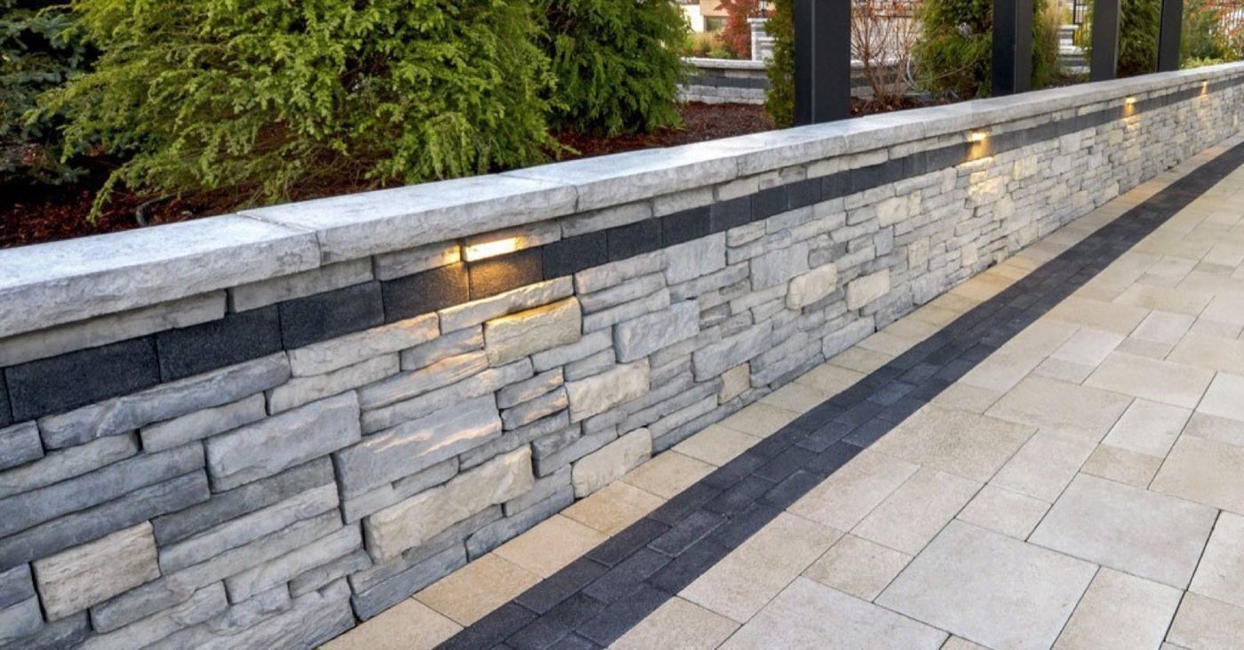 Retaining wall built by Lake Norman Hardscapes in the Lake Norman, NC area