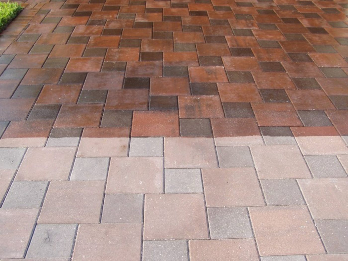 Paver clean & seal built by Lake Norman Hardscapes in the Lake Norman, NC area